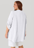 Textured Open Front Kimono