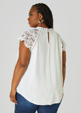 Crochet Paneled Blouse