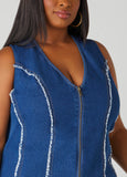 Frayed Denim Top