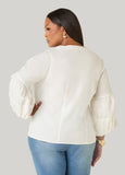Bubble Sleeve Poplin Shirt