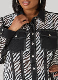 Zebra Organza Shirt