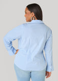 Striped Cotton Blend Shirt