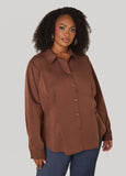 Pleated Poplin Shirt