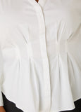 Pleated Poplin Shirt