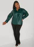 Faux Leather Top
