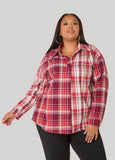 Plaid Flannel Pullover Shirt