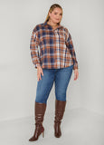 Plaid Flannel Pullover Shirt