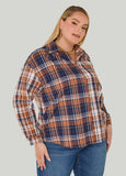 Plaid Flannel Pullover Shirt