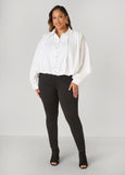 Cropped Poplin Bubble Shirt