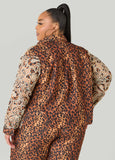 Leopard Print Corded Lace Shirt