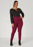 Pintucked Pull On Leggings