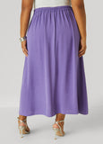 Textured Maxi Cargo Skirt