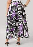 Geo Print Scuba Maxi Skirt