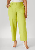 Plus Size Tapered Stretch Cotton Pants
