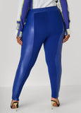 Faux Leather Paneled Leggings