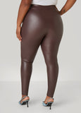 High Rise Faux Leather Leggings