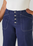 Twill Wide Leg Pants