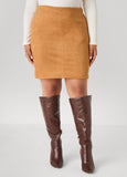 Faux Suede Mini Skirt