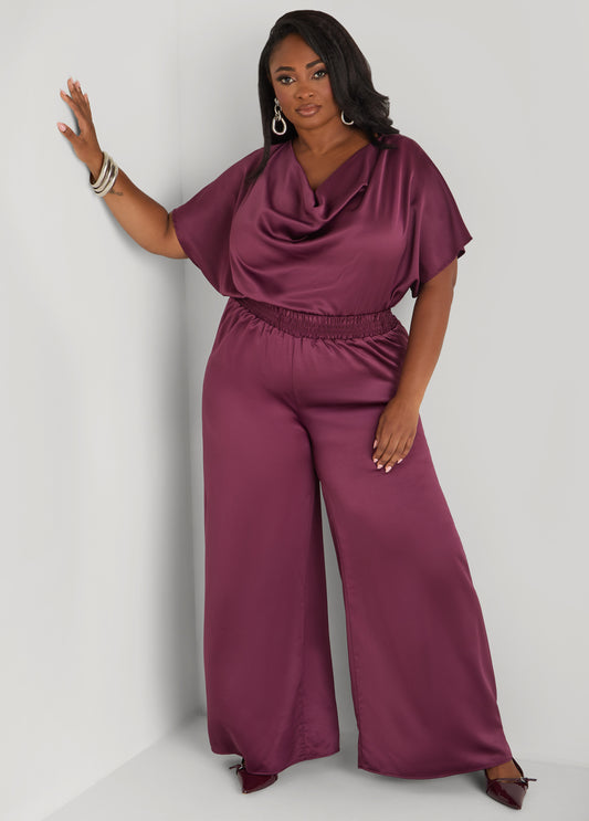 Satin Wide Leg Pants