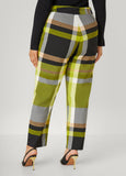 Tapered Plaid Ankle Pants