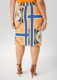 Millennium Scarf Print Skirt