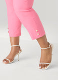Millennium Button Detailed Capris