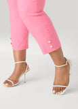 Millennium Button Detailed Capris