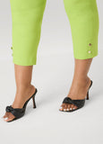 Millennium Button Detail Capris