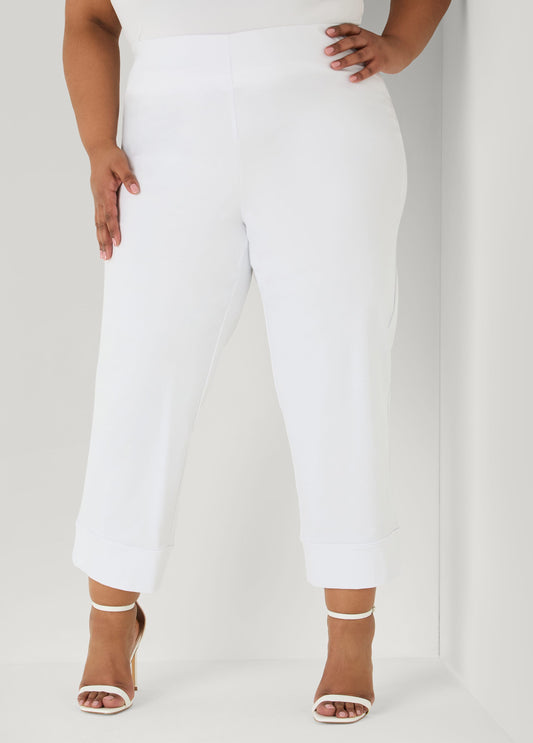 Cuffed Ponte Capris