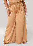 Wide Leg Satin Pants