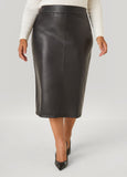 Faux Leather Pencil Skirt