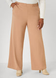 Gathered Waist Straight Leg Pants