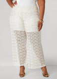 Wide Leg Lace Pants