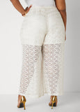 Wide Leg Lace Pants
