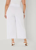 Pleated Wide Leg Capris