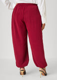 Textured Balloon Pants