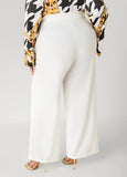 Ring Embellished Straight Leg Pants