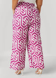 Geo Print Cotton Pants