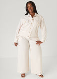 Button Detailed Cotton Blend Pants
