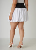 Two Tone Mini Bubble Skirt