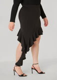 Ruffled Asymmetric Skirt