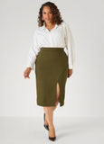 Front Split Pencil Skirt