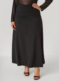 Pleated Wrap Waist Skirt