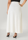 Pleated Wrap Waist Skirt
