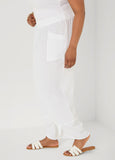 Textured Cotton Gauze Pants