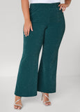 Metallic High Rise Wide Leg Pants
