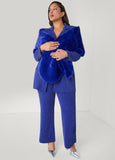 Metallic High Rise Wide Leg Pants