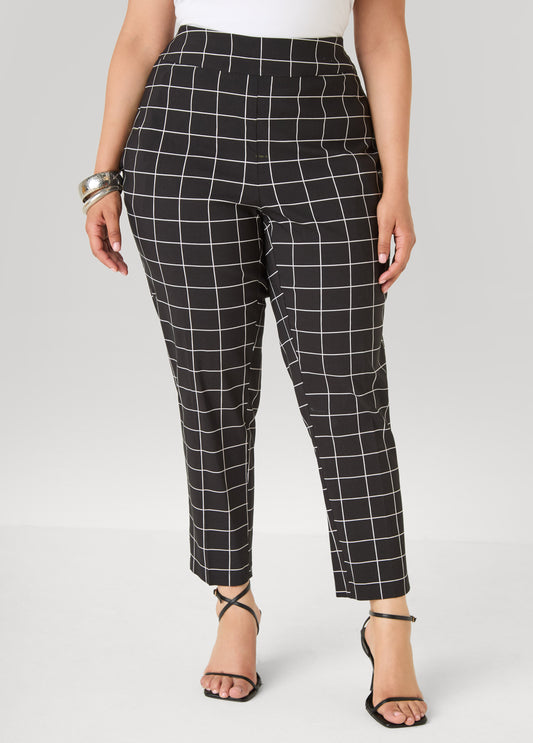 Millennium Checked Ankle Pants
