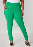 Plus Size High Waist Ponte Pull On Leggings