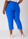 Pull On Mid Rise Capris